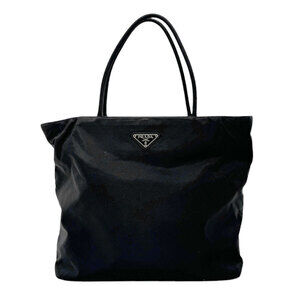Prada Tessuto tote Shoulder bag iconic enameled triangle